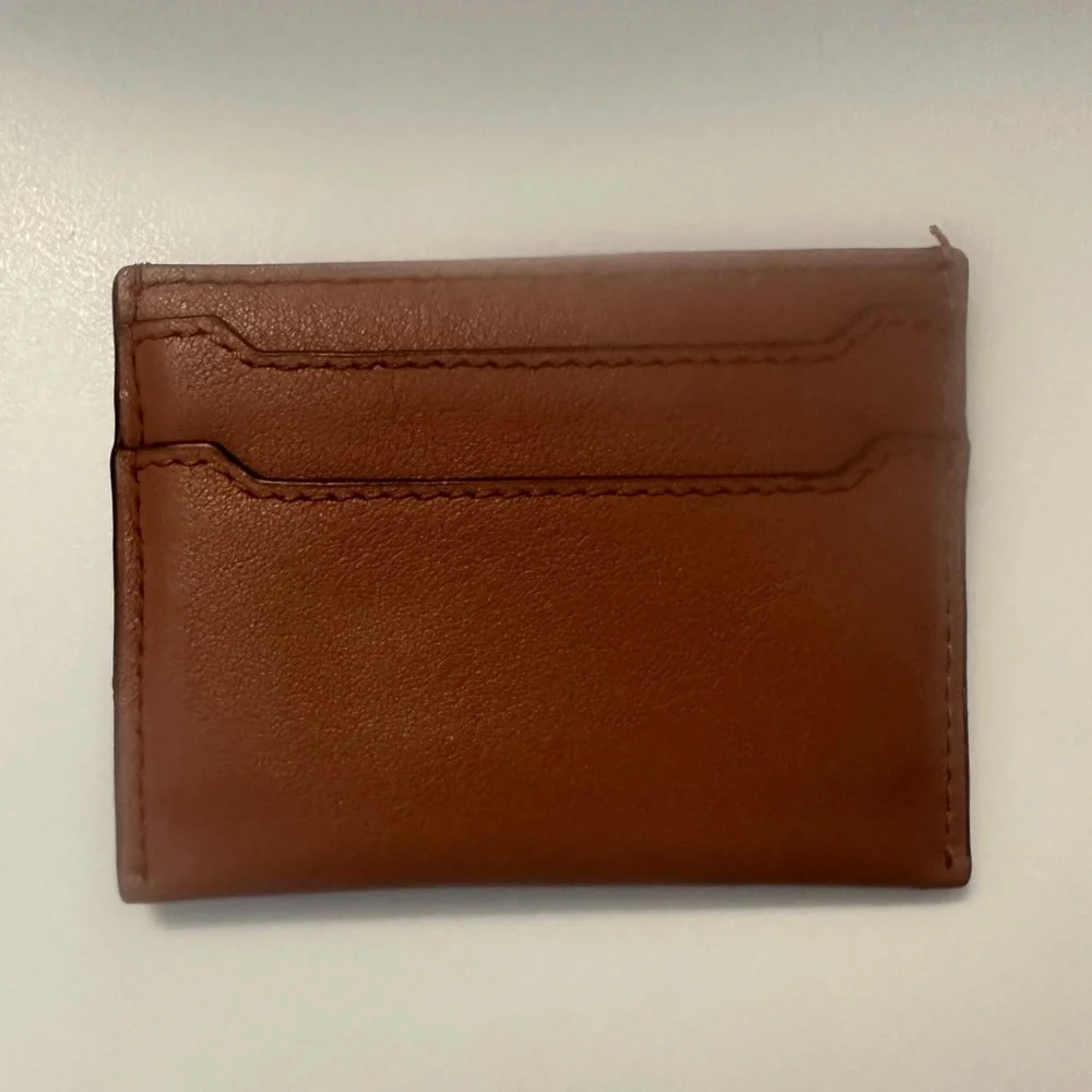 J. Crew Chestnut Leather Card Case